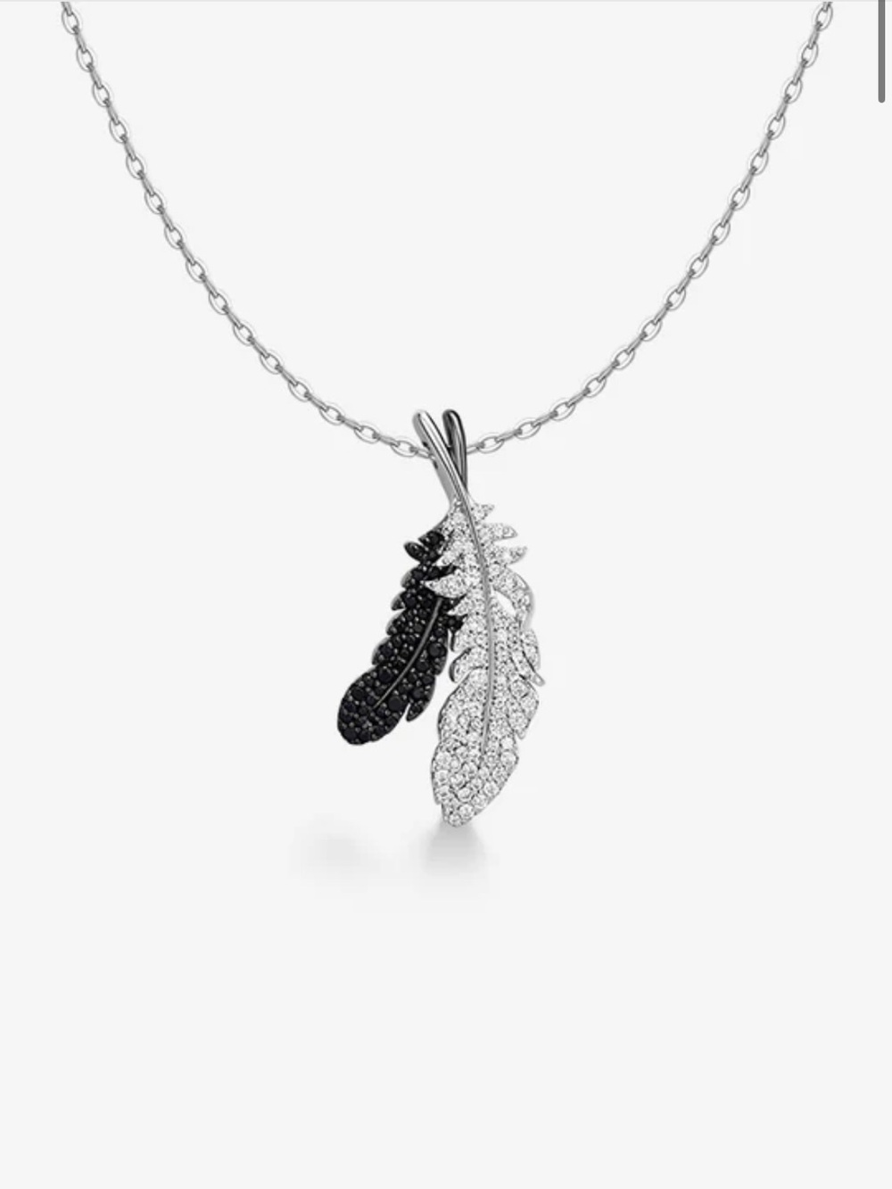 HEFANG Feather Duo Necklace